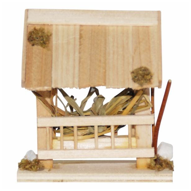 JASLICE EUROMARCHI VODNJAK LESENI 9X12 CM NARAVNE SVETLE BARVE