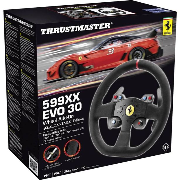 VOLAN THRUSTMASTER 599XX EVO 30 FERRARI ADD ON ALCANTARA WHEEL- VOLAN
