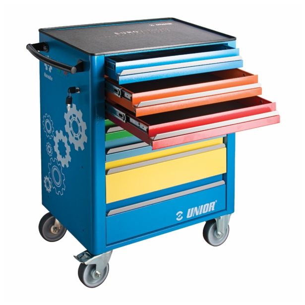 VOZIČEK ZA ORODJE UNIOR 720X440X917 MM 7 PREDALOV ART. 940EV4AK