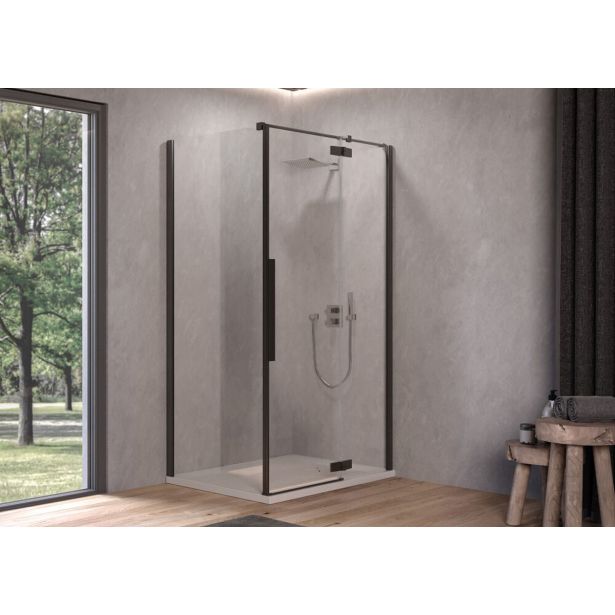 VRATA KOLPA SAN POLARIS D 90-R B/1 ČRNI PROFIL CLEAN COAT