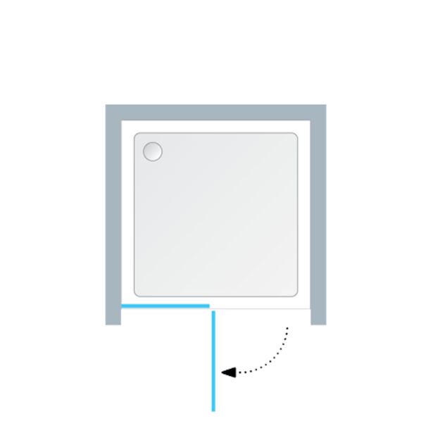 VRATA KOLPA SAN TV/S 100/K-L ATLAS H=200 SILVER PR. PROZORNO ST.