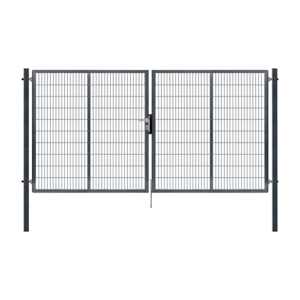 VRATA ZA OGRAJO DVOKRILNA 4.12X1.78M RAL7016 SUPER