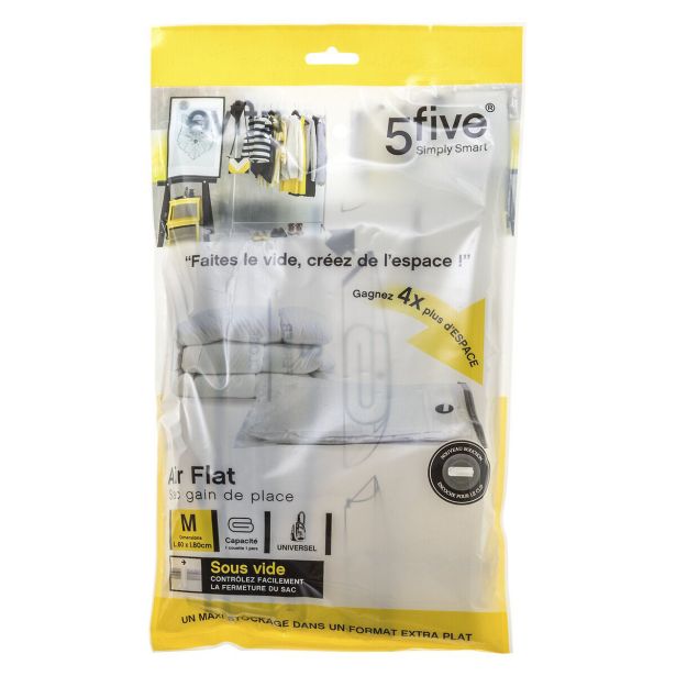 VREČA/DODATEK ZA TEKSTIL FIVE M 60X80 CM PROZORNA