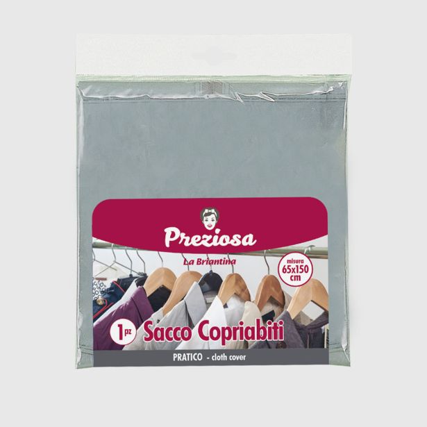 VREČA/DODATEK ZA TEKSTIL LA BRIANTINA PREVLEKA ZA SHRANJEVANJE IN ZAŠČITO 65X150CM