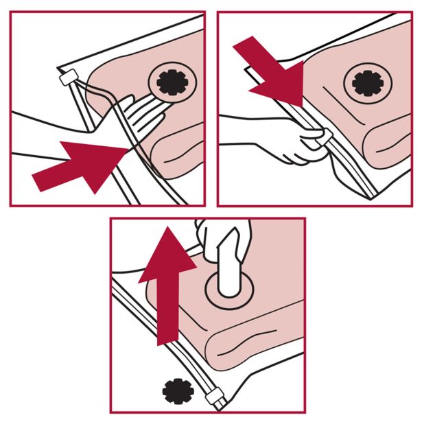 VREČA/DODATEK ZA TEKSTIL LA BRIANTINA VAKUMSKA ZA SHRANJEVANJE PERILA JASMIN 40X60CM