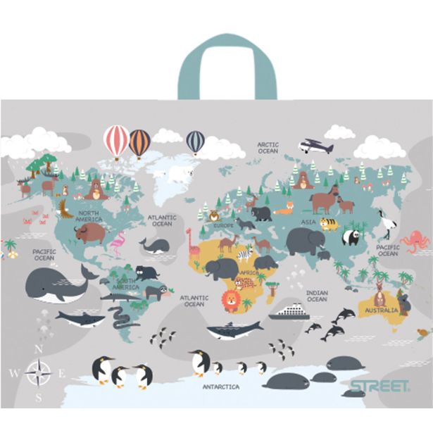 VREČKA ZA RISALNI BLOK STREET LARGE ANIMAL