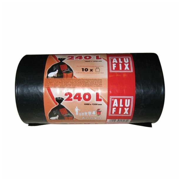 VREČKE ZA SMETI ALUFIX 240 L 100X125 CM 10/1
