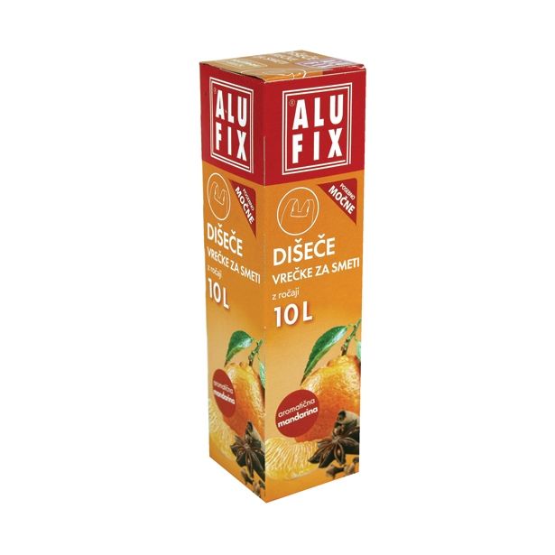 VREČKE ZA SMETI ALUFIX 10L 17/1 DIŠEČE VONJ MANDARINE