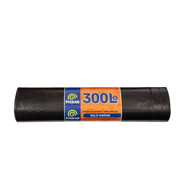 VREČKE ZA SMETI PISKAR 120X140X0.65 - 300 L 5/1