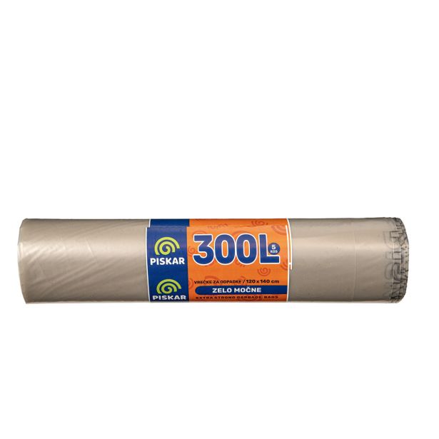 VREČKE ZA SMETI PISKAR 120X140X0.65 - 300 L 5/1