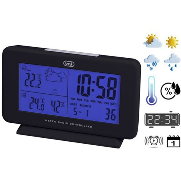 VREMENSKA POSTAJA TREVI ME 3P08 RC ČRNA