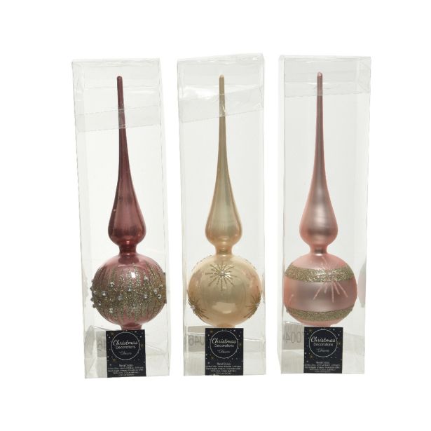 VRH ZA JELKO ŠPICA 31 CM SORT ROZA