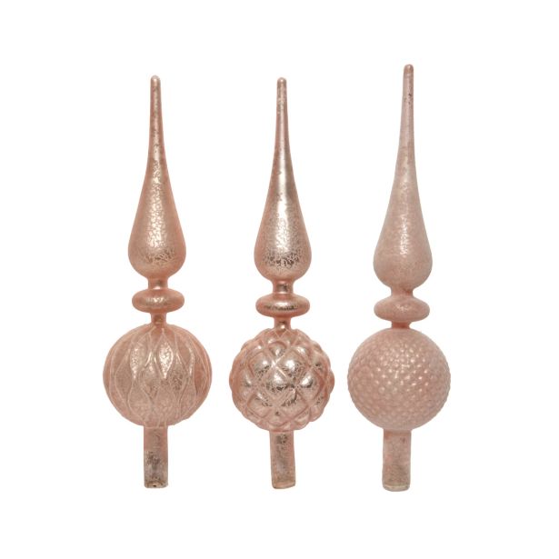 VRH ZA JELKO DECORIS ROZA BARVE VIŠINE 31 CM SORT