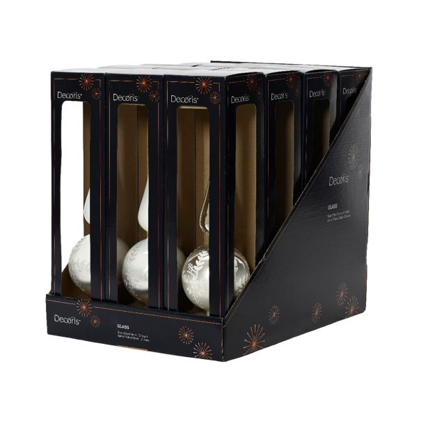 VRH ZA JELKO DECORIS ŠPICA BELA/SREBRNA 31 CM SORTIRANO