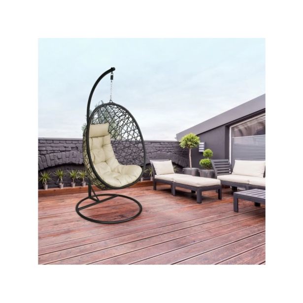 VRTNA GUGALNICA DENIS VISEČI STOL GUGALNICA Z BLAZINO 111 X 89 X 93 CM