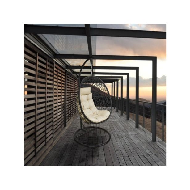 VRTNA GUGALNICA DENIS VISEČI STOL GUGALNICA Z BLAZINO 111 X 89 X 93 CM