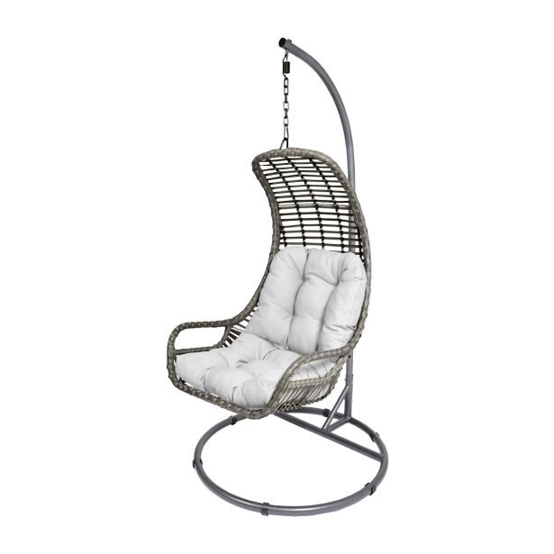 VRTNA GUGALNICA LESLI JAJČEK ZA 1 OSEBO SIVA BLAZINA