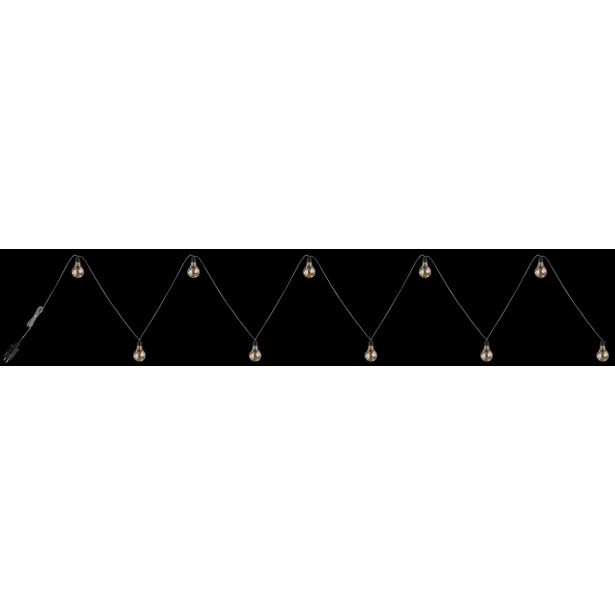 VRTNA LED SVETILKA GLOBO JEFFA 10X LED L=7.5M WW IP44