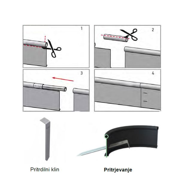 VRTNA OBROBA 2PR-TERRA COUNTRYLINE IZ PP MATERIALA, H=100MM, D=6 METROV - RJAVA