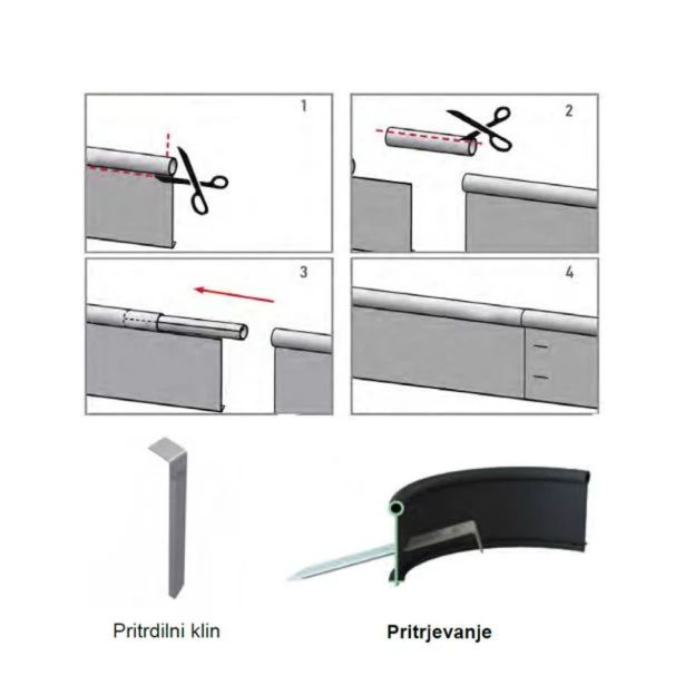 VRTNA OBROBA 2PR-TERRA COUNTRYLINE IZ PP MATERIALA, H=100MM, D=6 METROV - ZELENA