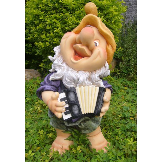 VRTNA OKRASNA FIGURA PALČEK S HARMONIKO VIŠ 70CM