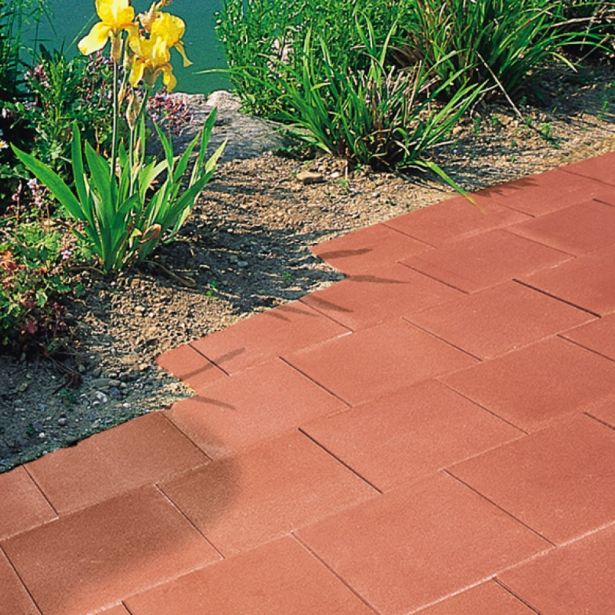 BETONSKA PLOŠČA SEMMELROCK VRTNA PLOŠČA 40/40/3.8 CM RDEČA