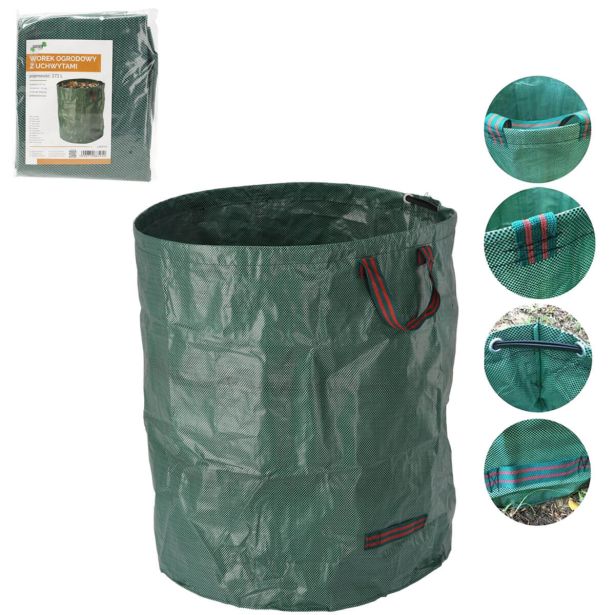 VRTNARSKI PRIPOMOČEK VREČA ZA LISTJE 272 L Z ROČAJI
