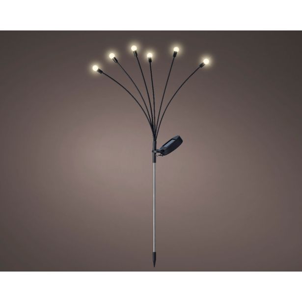 VRTNE LUČKE LUMINEO SOLARNA SVETILKA ČRNA VIŠINA 70CM, TOPLO BELA