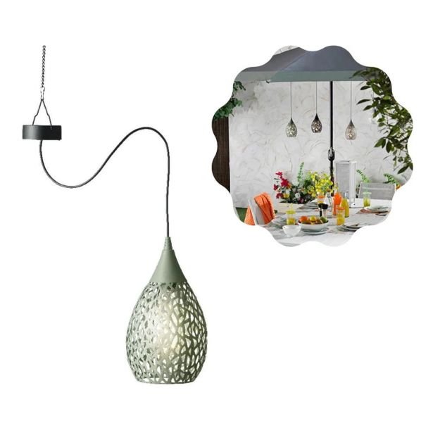 VRTNE LUČKE LUMINEO SOLARNA VISEČA LUČ SORTIRANO 22X13 CM