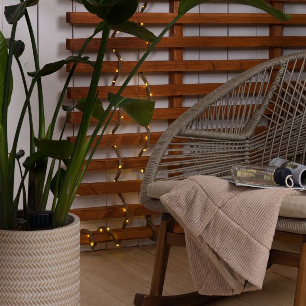 VRTNE LUČKE LUMINEO SOLARNA VRTNA LUČ IZ JUTE, DOLŽINA 500 CM