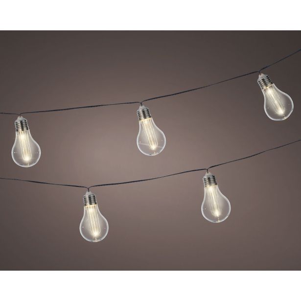 VRTNE LUČKE LUMINEO SOLARNE LUČI NA NIZU 450 CM, PVC, PROZORNE