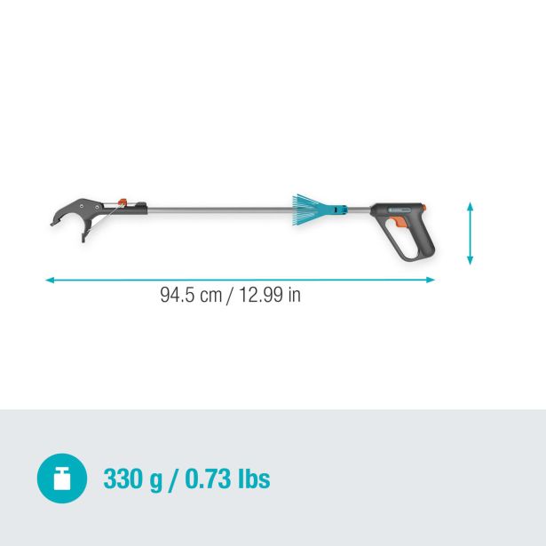 VRTNI PRIBOR GARDENA PRIJEMALO ZA SMETI 4V1