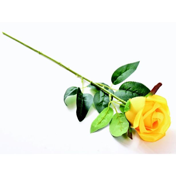 UMETNO CVETJE VRTNICA VEJICA 62CM RUMENA