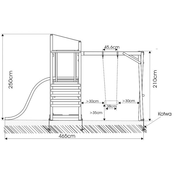 VRTNO IGRALO 4IQ OTROŠKO PLEZALO FRANEK LUX S TOBOGANOM