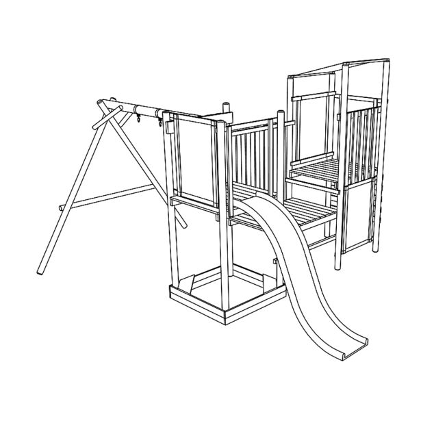 VRTNO IGRALO 4IQ OTROŠKO PLEZALO FRANEK LUX S TOBOGANOM