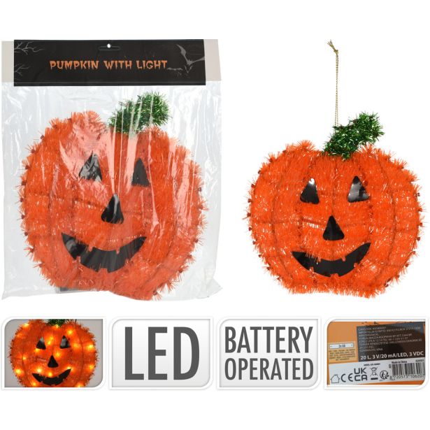 VSE ZA NOČ ČAROVNIC EH BUČA, 20 LED LUČK