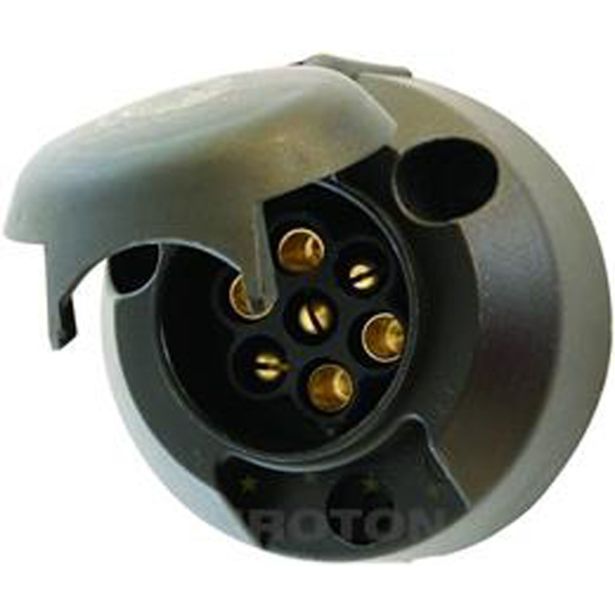 VTIČNICA 7 POL 12V PVC S STIKALOM ZA MEGLENKO