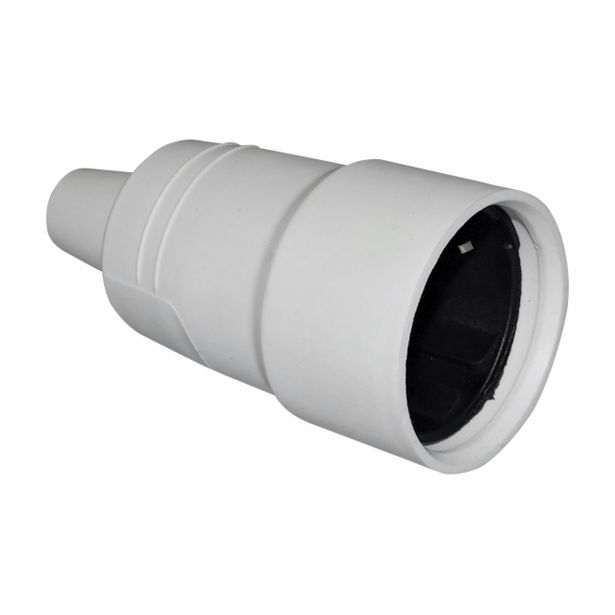 VTIČNICA/SPOJKA ZA KABEL TRITECH PV 02, VARNOSTNA BELA, MEHKA GUMA