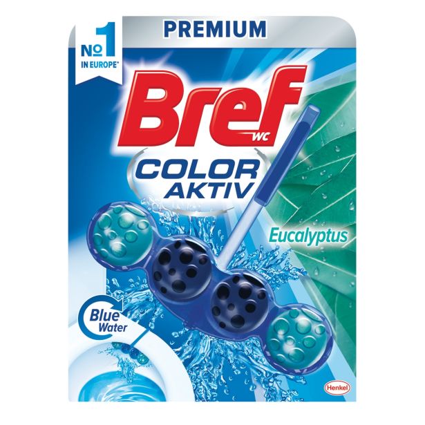 WC OSVEŽILEC ZRAKA HENKEL BREF BLUE AKTIV CHLORINE EUCALYPTUS 50G