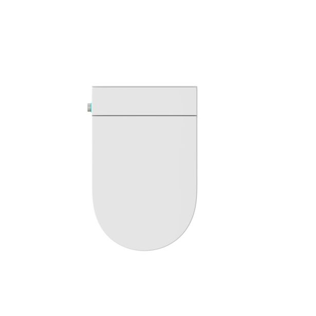 WC ŠKOLJKA, VISEČA INTER CERAMIC BREZ ROBOV Z WC DESKO BELA