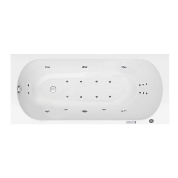 WELLNESS KAD MASAŽNA KOLPA SAN BETTY 170X75/MO-2 VITAL + MIKROŠOBE Z OBLOGO