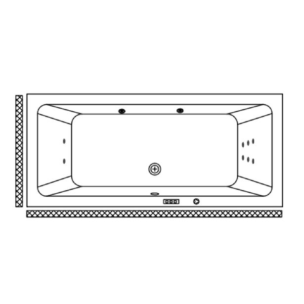 WELLNESS KAD MASAŽNA KOLPA SAN ELEKTRA 190/90 VODA,ZRAK Z OBLOGO +MIKROŠOBE