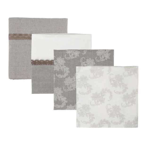 PRT AMO LA CASA WHITE PEONY 140X180 CM MACRAME, SORTIRANO