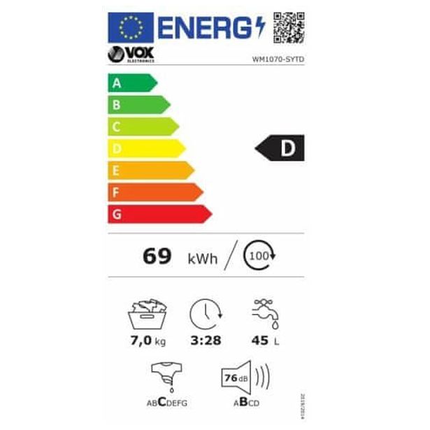 PRALNI STROJ VOX WM1070SYTD