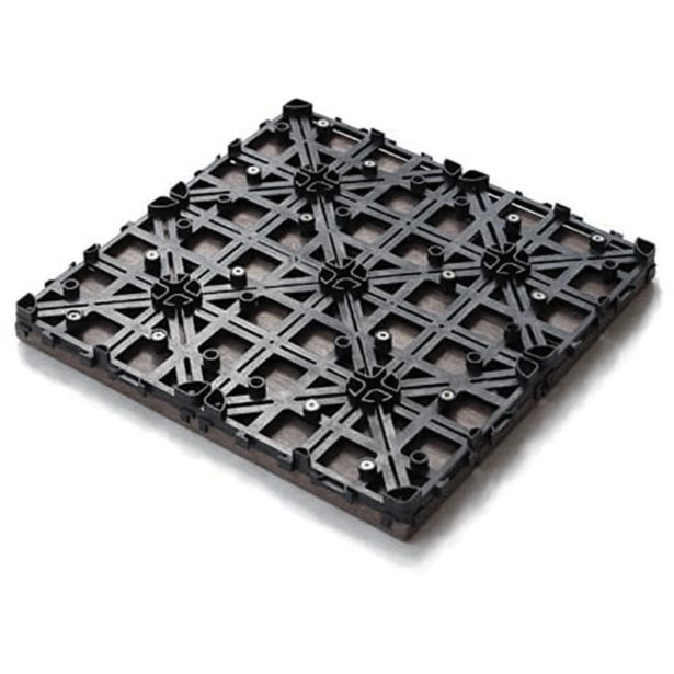 WPC DESKA ZA TERASO BAMBUSWPC KLIK PLOŠČA ANTRACIT 300X300X22 MM