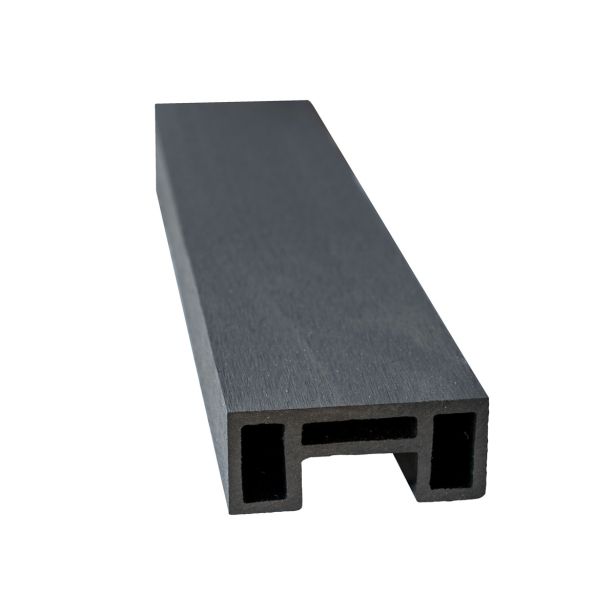 WPC SISTEM OGRAJA BAMBUSWPC U-PROFIL ANTRACIT 4000X90X40 MM