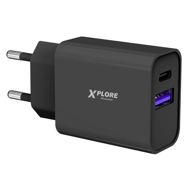 POLNILNIK ZA GSM XPLORE XP2897 20W PD CHARGE ČRN