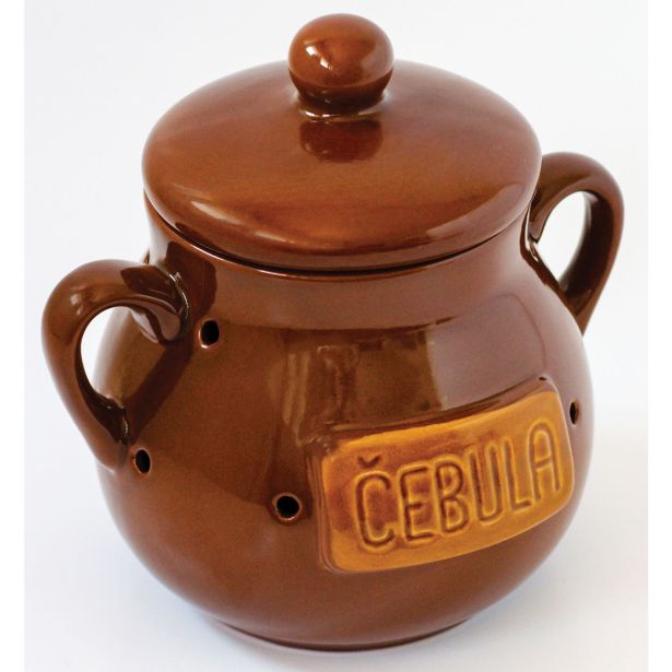 POSODA ZA SHRANJEVANJE FAJN 15 X 20 CM ZA ČEBULO KERAMIKA