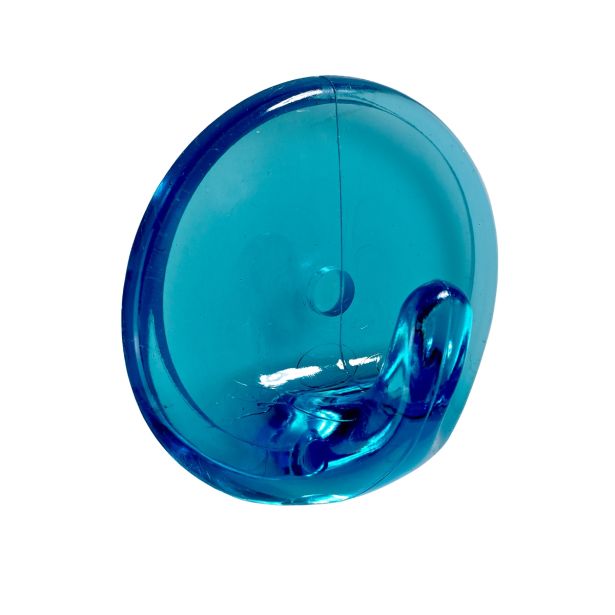 PVC OBEŠALNA KLJUKA HETTICH DIY SAMOLEPILNA, FI 36X20 MM, MODRA