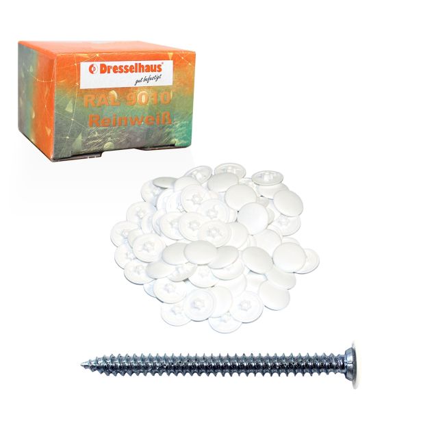 POKRIVNA KAPICA ZA VF 7.5 VIJAKE I30 BELA RAL 9010